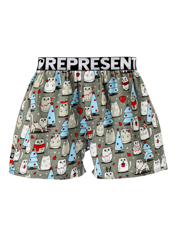 Represent MIKE CAT CULT seda pánské sportovní trenýrky - XXL