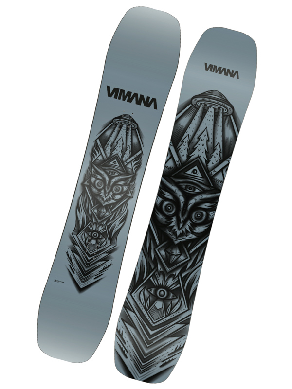 Vimana VUFO WIDE OCEAN BLUE/BLACK pánský snowboard - 156W černá