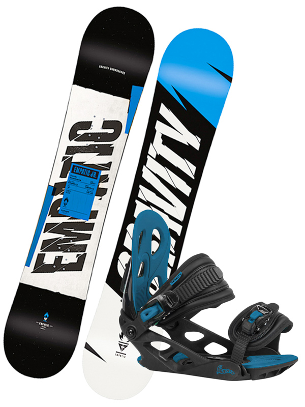 Gravity EMPATIC JR1 dětský snowboard s vázáním černá
