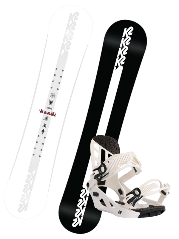 K2 KANDI dětský snowboard s vázáním černá