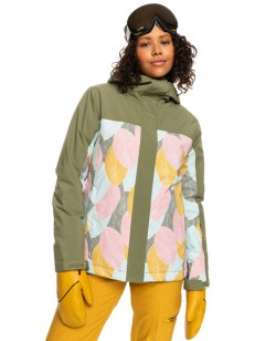 Roxy GALAXY PRINT BLOCK DEEP LICHEN GREEN LA PALMERAIE
