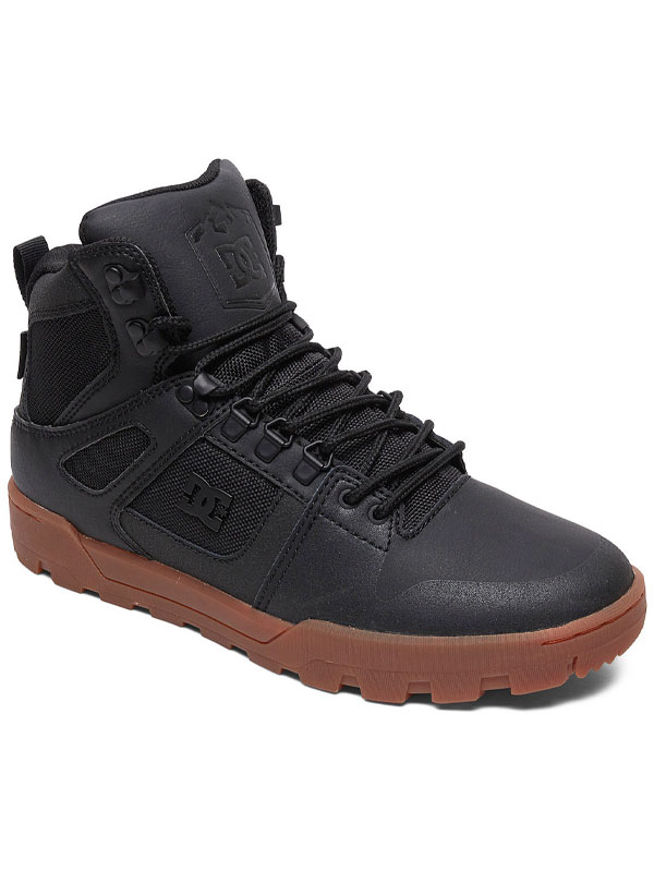 Dc PURE HIGH-TOP BLACK/GUM zimní boty pro muže - 42EUR