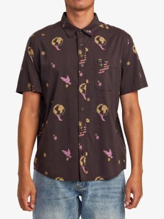 RVCA LET IT GROW DARK PLUM