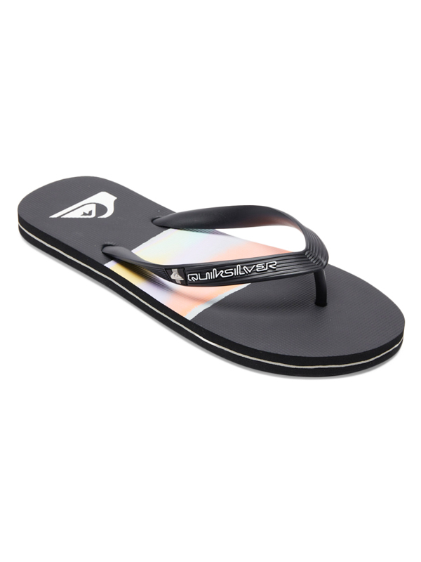 Quiksilver MOLOKAI AIRBRUSHED BLACK 1 letní žabky - 43EUR