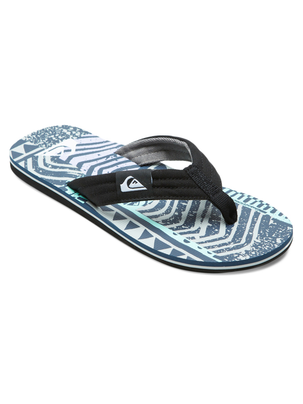 Quiksilver MOLOKAI LAYBACK II BLUE/BLUE/GREY letní žabky - 47EUR