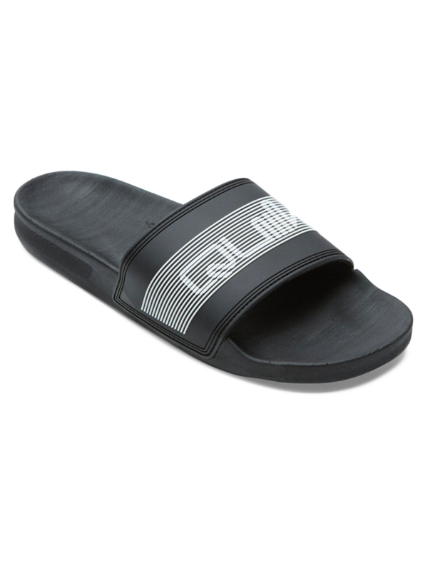 Quiksilver RIVI WORDMARK SLIDE BLACK 3 pánské plážové pantofle - 39EUR