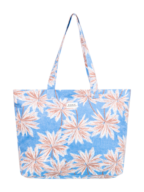 Roxy SWEETER THAN HONEY AZURE BLUE PALM ISLAND plážová taška