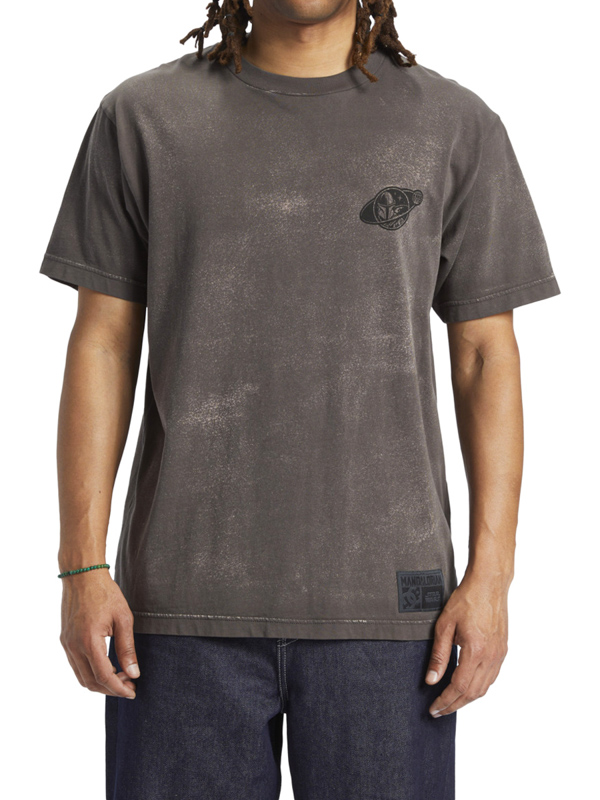 Dc SW MANDOTRAV DARK SHADOW RAIN WASH pánské tričko krátký rukáv - L šedá