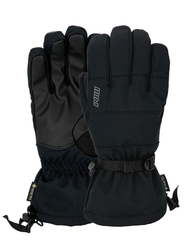 POW Trench GTX black pánské prstové rukavice - XS černá