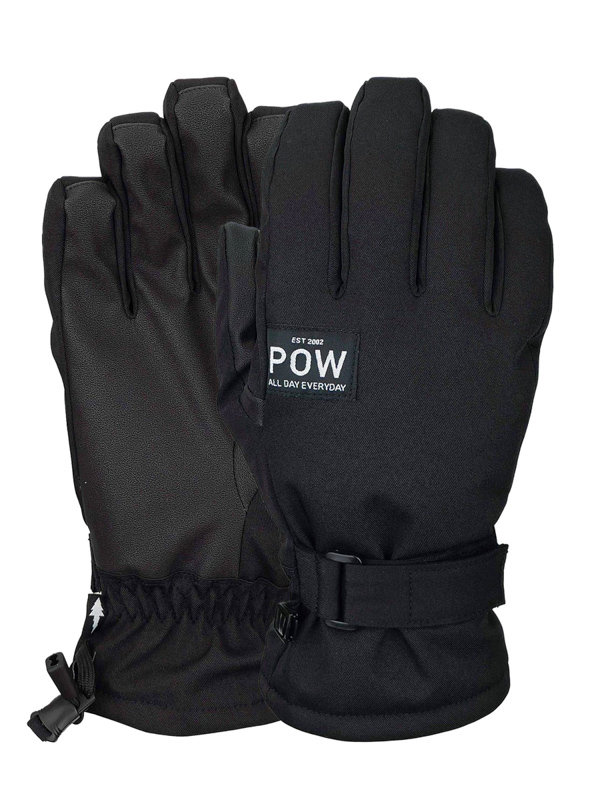 POW XG MID black pánské prstové rukavice - M černá