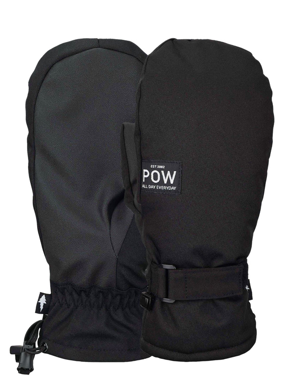 POW XG MID Mitt black pánské palcové rukavice - XS černá