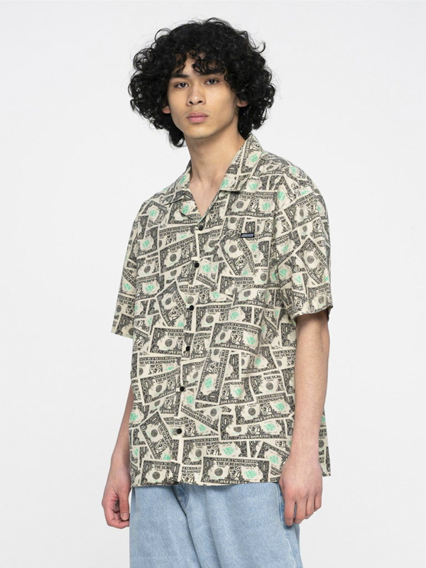 Santa Cruz Mako Dollar bills pánská skate košile - XXL zelená