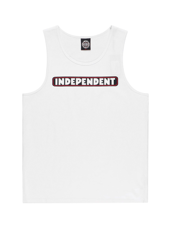 Independent Bar Logo white pánské skate tílko - L