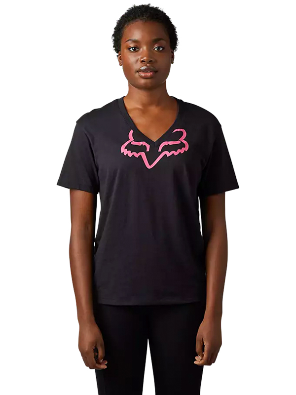 Fox Boundary BLACK/PINK dámské skate tričko - M
