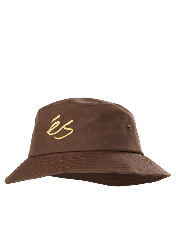 éS Bucket brown pánský plátěný klobouk