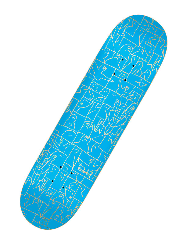 Krooked FLOCK PRICEPOINT skate board deska - 8.25 modrá