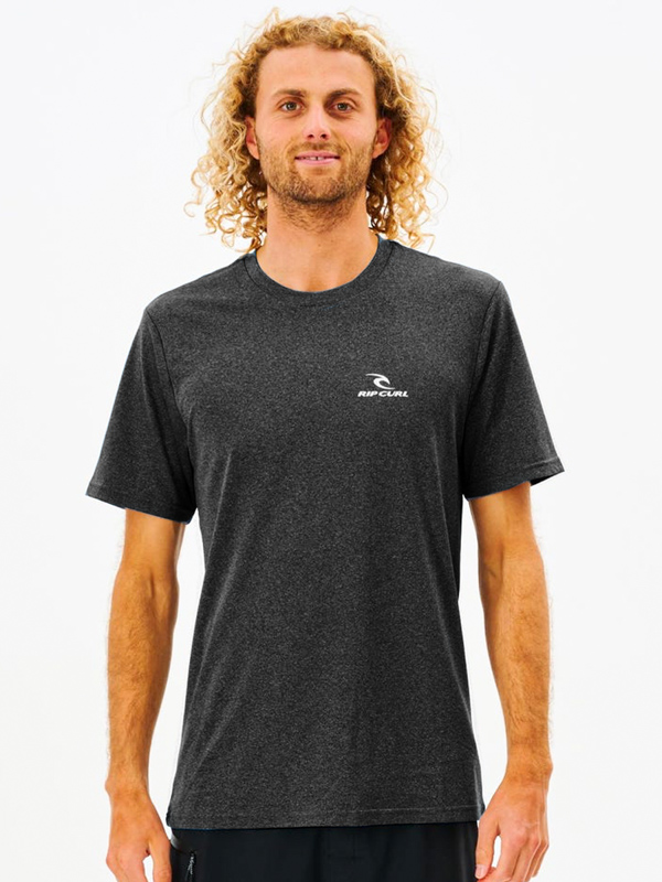 Rip Curl SEARCH SERIES Black Marled lycrové tričko - M