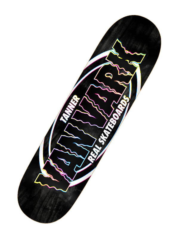 Real TANNER PRO OVAL skate board deska - 8.38 černá