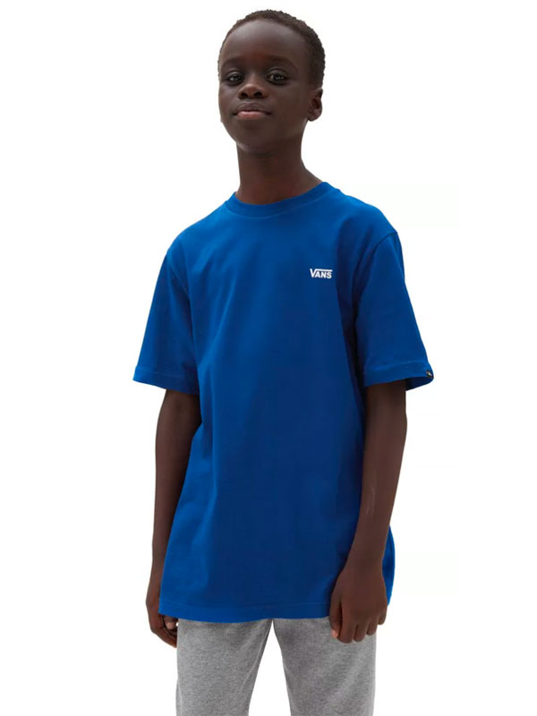 Vans LEFT CHEST TRUE BLUE dětské skate tričko - M modrá
