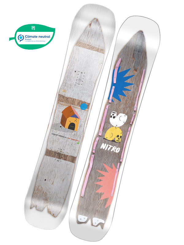 Nitro CHEAP TRILLS pánský snowboard - 152 šedá