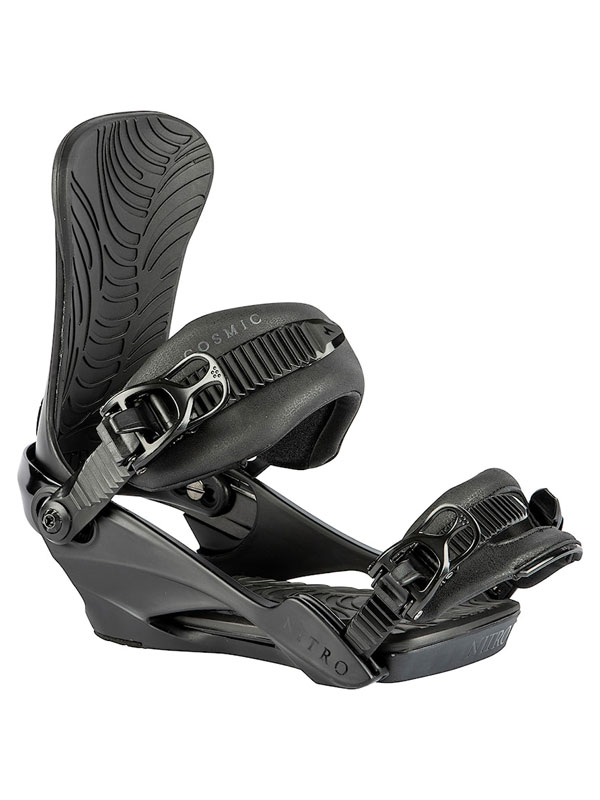 Nitro COSMIC ULTRA BLACK dámské snowboardové vázání - S/M černá