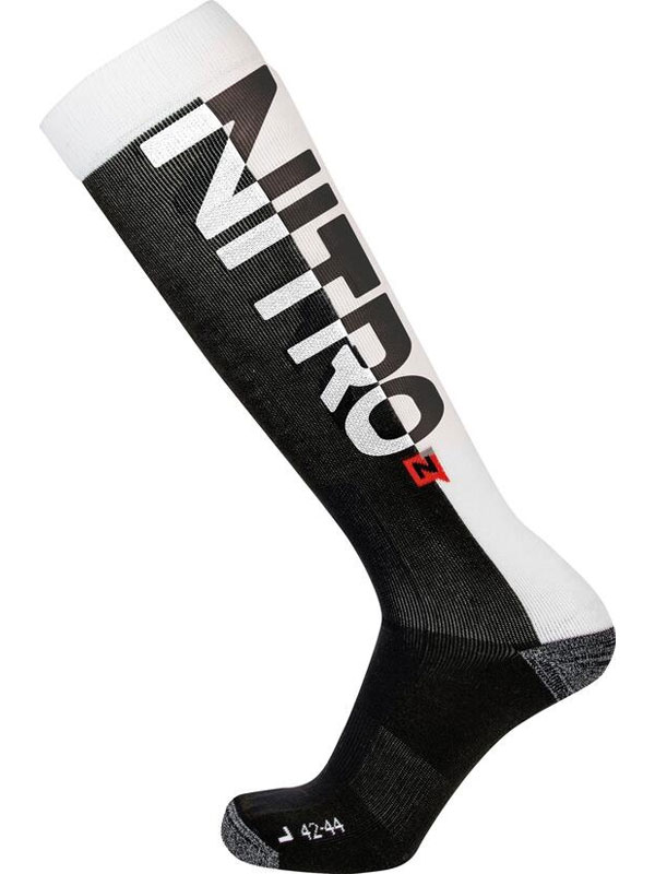Nitro CLOUD 3 white/black thermo ponožky - M černá
