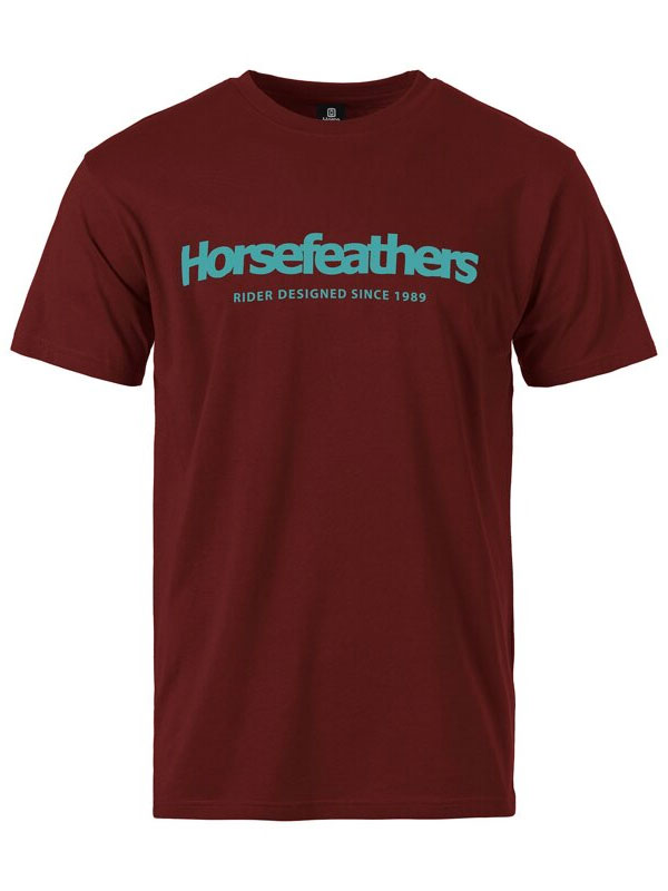 Horsefeathers QUARTER red pear pánské tričko krátký rukáv - M červená
