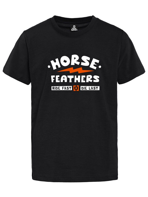 Horsefeathers IGNITE black dětské skate tričko - M černá