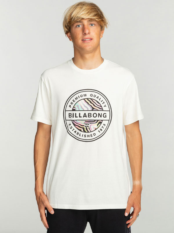 Billabong ROTOR FILL off white pánské tričko krátký rukáv - XL bílá
