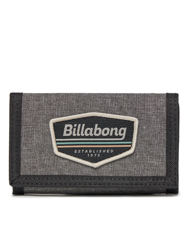 Billabong WALLED LITE grey heather skate peněženka šedá