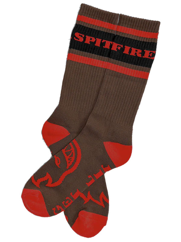 Spitfire CLASSIC 87 BIGHEAD BROWN/RED/BLACK pánské fusekle červená