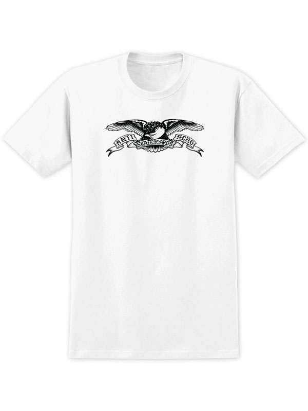 Antihero BASIC EAGLE WHITE w/ BLACK Print pánské tričko krátký rukáv - XL bílá