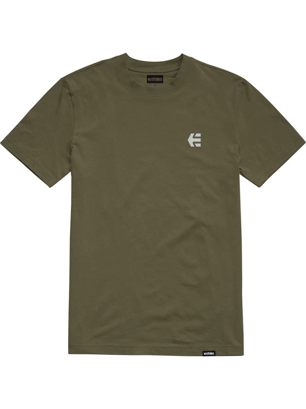 Etnies Team Emb. olive pánské tričko krátký rukáv - XL zelená