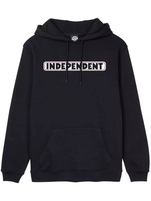 Independent Bar Logo black pánská skate mikina - M černá