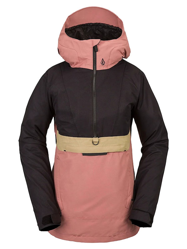 Volcom Ashfield Earth Pink dámská zimní bunda - M černá