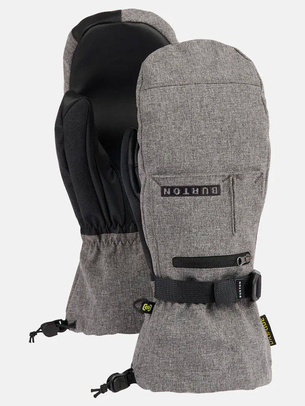 Burton BAKER 2 IN 1 MITT Gray Heather pánské palcové rukavice - XL šedá