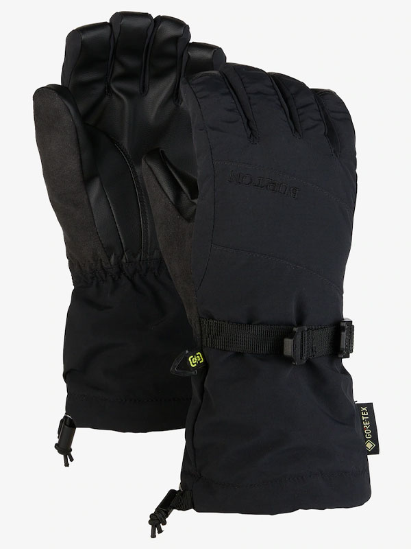 Burton GORE-TEX TRUE BLACK dětské prstové rukavice - XL černá