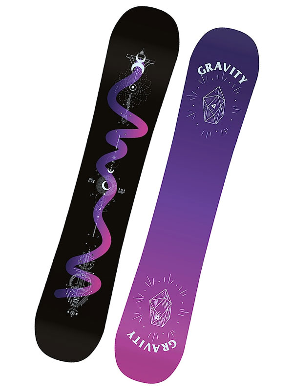 Gravity SIRENE black dámský snowboard - 156 černá