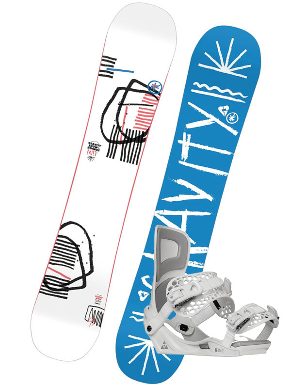 Gravity MIST R dámský snowboard s vázáním bílá