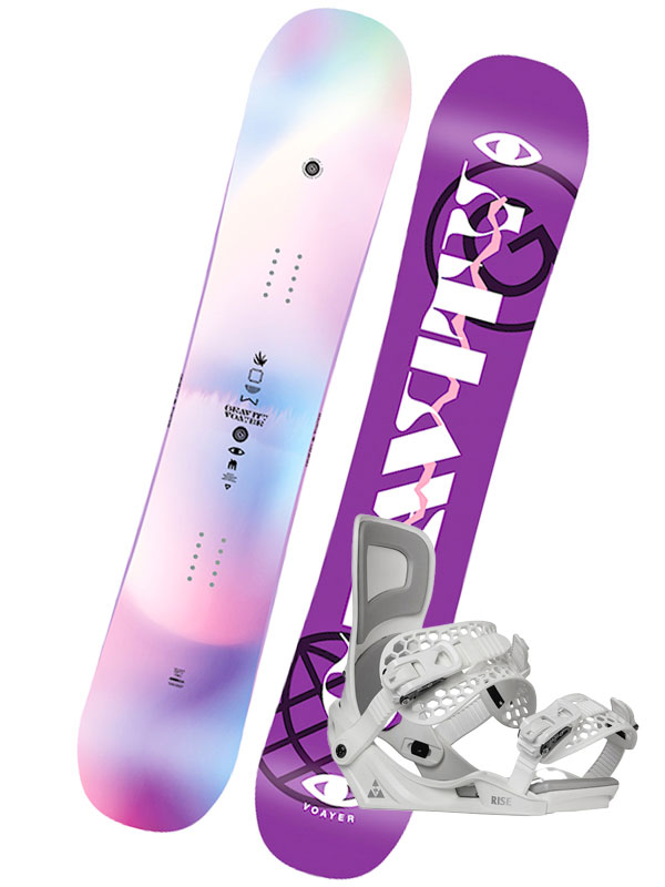 Gravity VOAYER R dámský snowboard s vázáním bílá