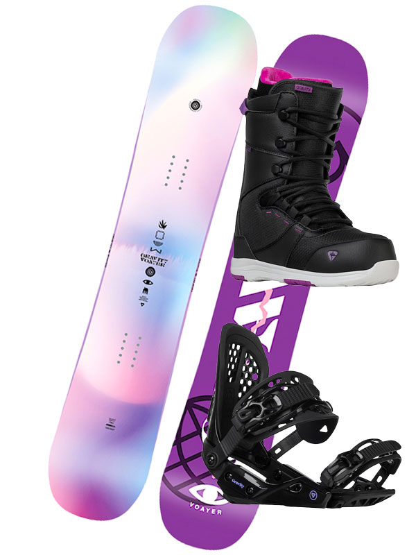 Gravity VOAYER 2B dámský snowboard s vázáním černá