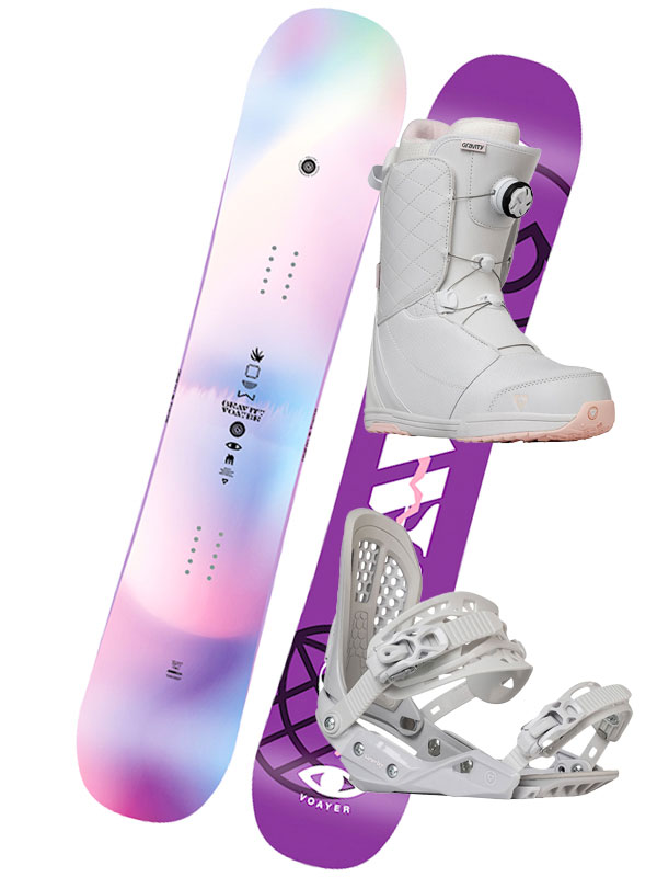 Gravity VOAYER 2A dámský snowboard s vázáním bílá