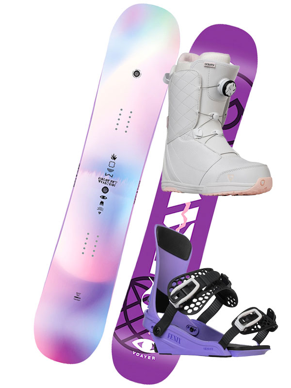 Gravity VOAYER FA dámský snowboard s vázáním bílá