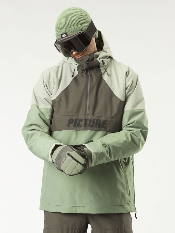 Picture Occan 10/10 LAUREL WREATH-RAVEN GRE pánská zimní bunda - XL zelená