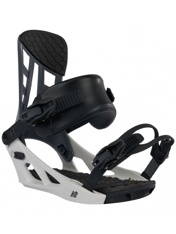 K2 INDY Grey/White pánské snowboardové vázání - XL černá