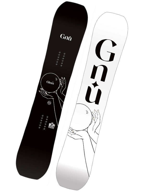 Gnu GLOSS dámský snowboard - 148 černá