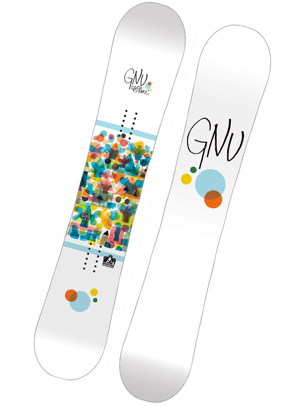 Gnu B NICE dámský snowboard - 154 bílá