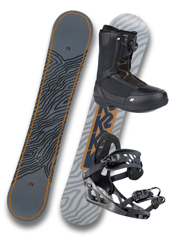 K2 STANDARD pánský snowboard s vázáním černá