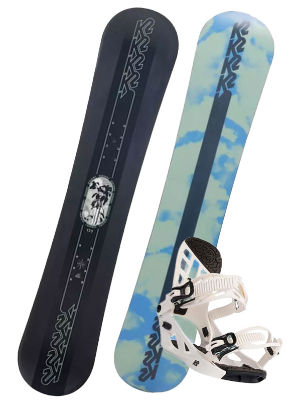 K2 KANDI dětský snowboard s vázáním šedá