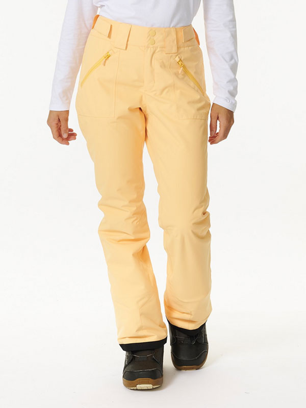 Rip Curl RIDER HIGH WAIST 10K Pastel Orange zimní kalhoty pro ženy - S béžová